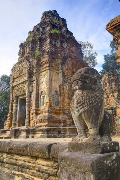 Cambodia, Angkor Wat Preah Ko Temple ruins